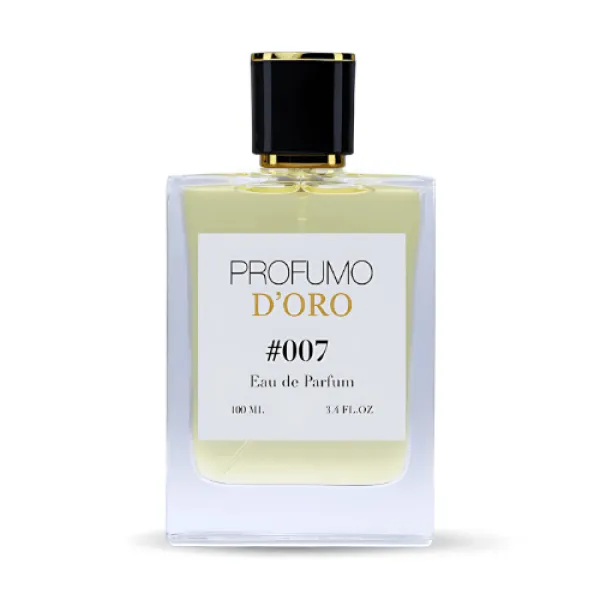 Profumo D’oro #007 – stilvoller Herrenflakon, Hauptansicht des modernen Eau de Parfum